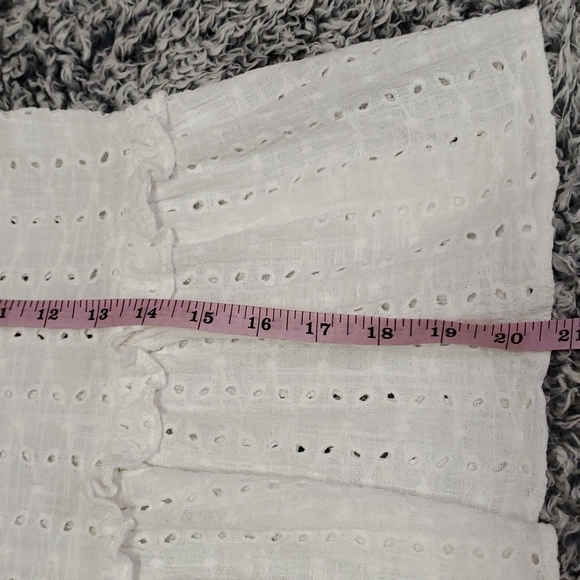 ASOS White Eyelet Ruffle Top - Picture 12 of 13